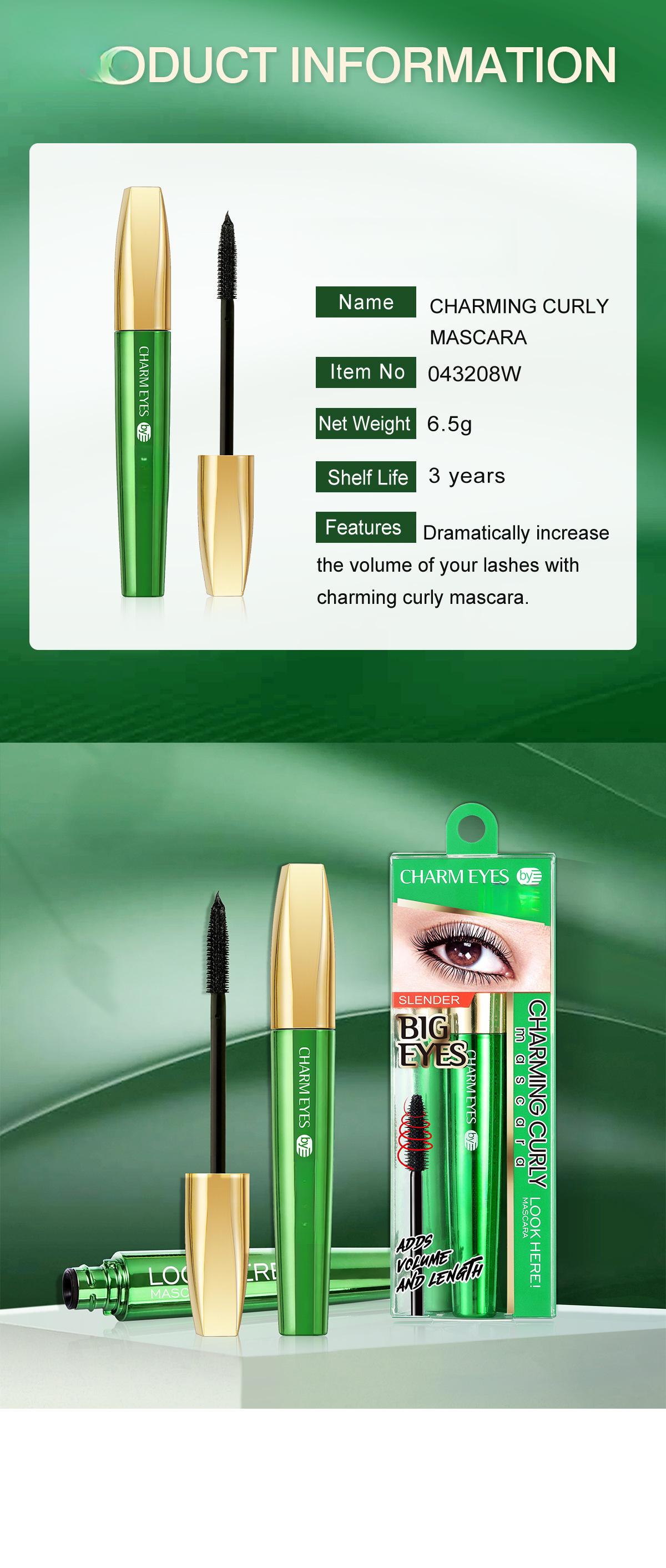 Waterproof and sweatproof mascara, non-smudging, thickening, curling, quick-drying, setting eyelash primer, in stock