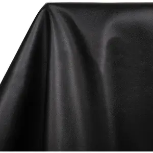 Marine Vinyl Faux: Black 54"x72" Grain Upholstery for Furniture Sofa Recover - Waterproof & Scratch-Resistant Vinyl Repair for Boat Seats Car
