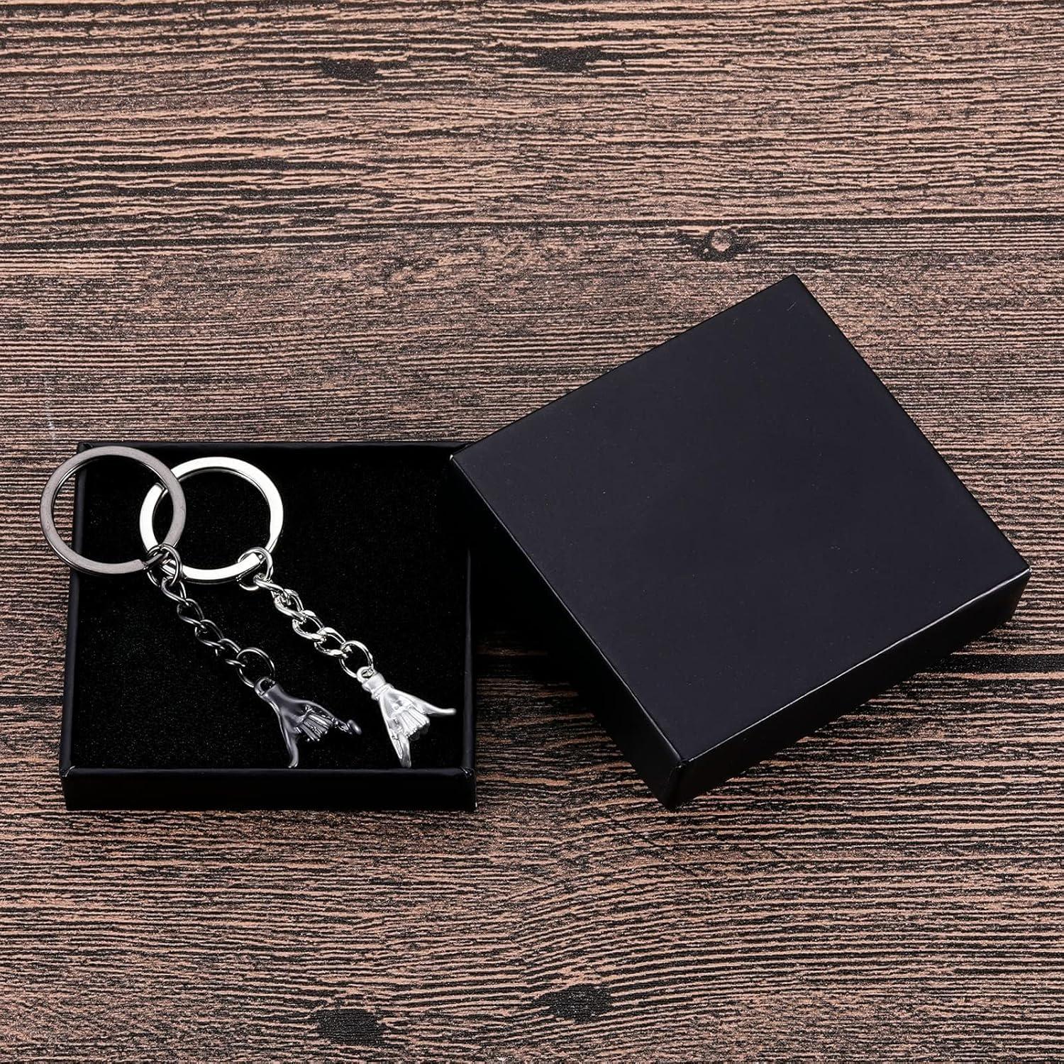 Pinky Promise Gift Matching Couple Gifts for Him Her Boyfriend Girlfriend Best Friend Matching Keychains for Couples Wife Husband One Year Anniversary Christmas Birthday Gifts Valentines Day Gifts