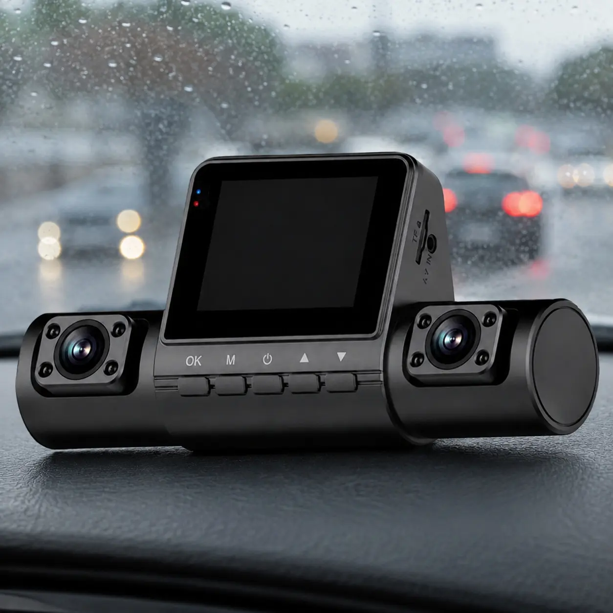 4K Ultra HD Dash Cam: Dual 1080P Enhanced Night Vision, 360° Parking Monitor, Anti-Shake & Waterproof Car Camera, Car Dashcam with 32GB Card for Ultimate Driving Safety