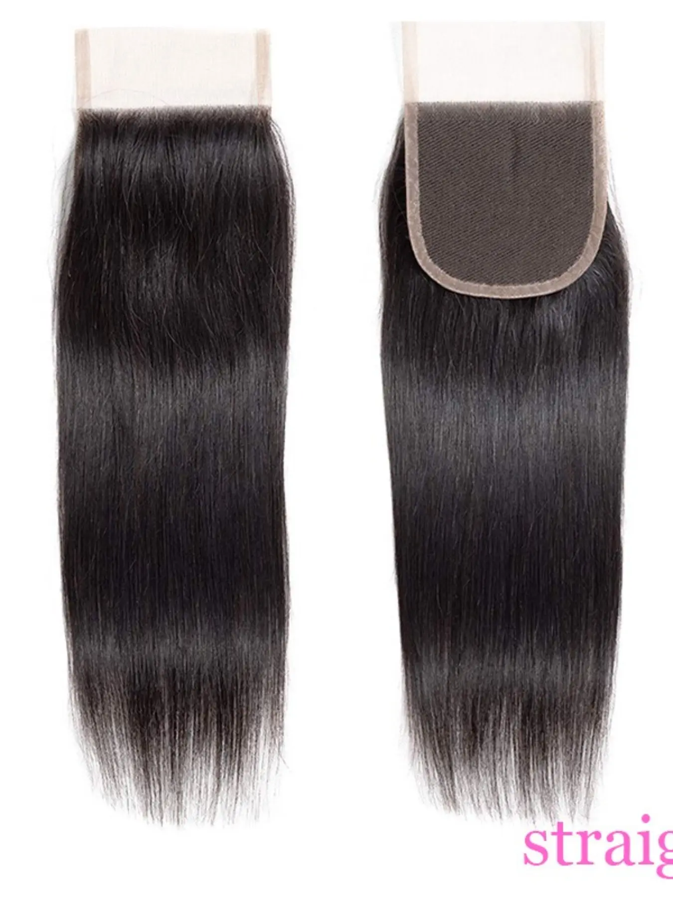 Straight 4x4 Swiss Lace Pre Cut Closure Human Hair 12A Brazilian Remy Virgin Hair 4x4 Transparent Swiss Lace Closure 10-24 Inch For Women