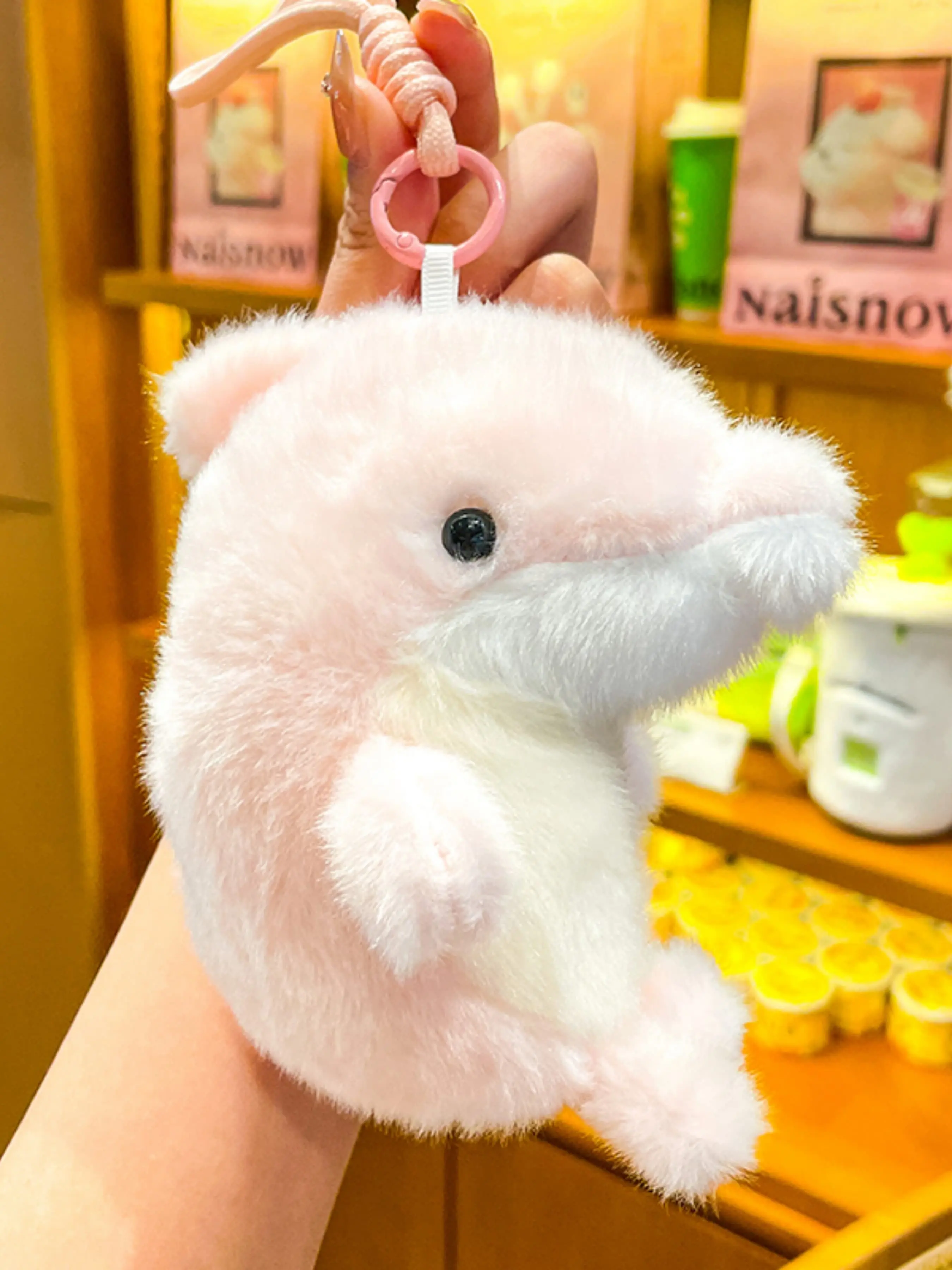 Cute Plush Ocean Animal Keychain, Seal Dolphin Lion Shark Bag Charm, Portable Wallet Accessory, Aquarium Souvenir, Birthday Gift for Kids, Keychains Cute