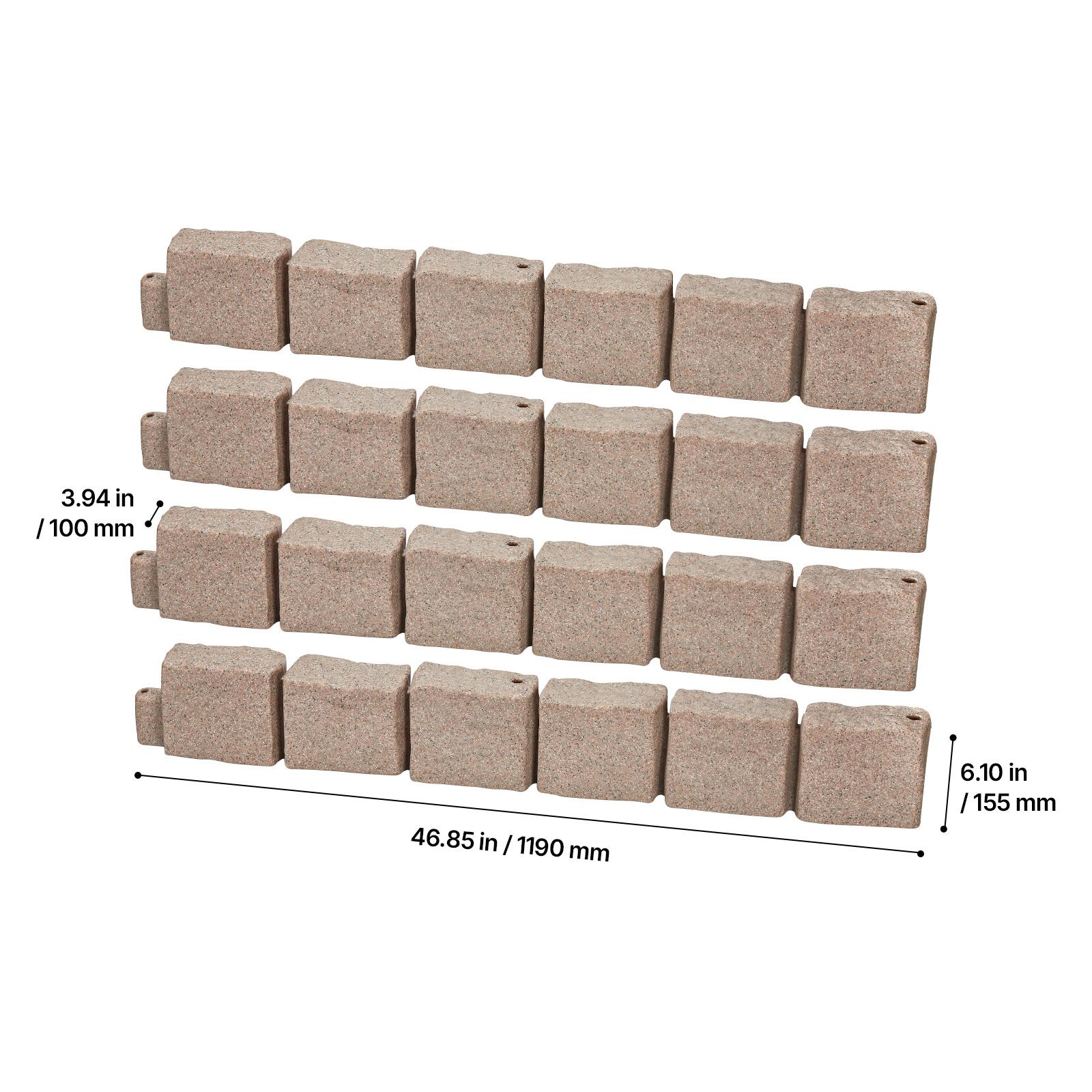 VEVOR Imitation Stone Landscape Lawn Edging Border Fade-Free No Digging Required Small/Medium/Large Beige/Sandstone Grey/Brown Heavy Duty Ballistic Nylon Tool Bag Luminous Resin Christmas Music Box Ornament Carpenter Belt with Suspenders removable zipper