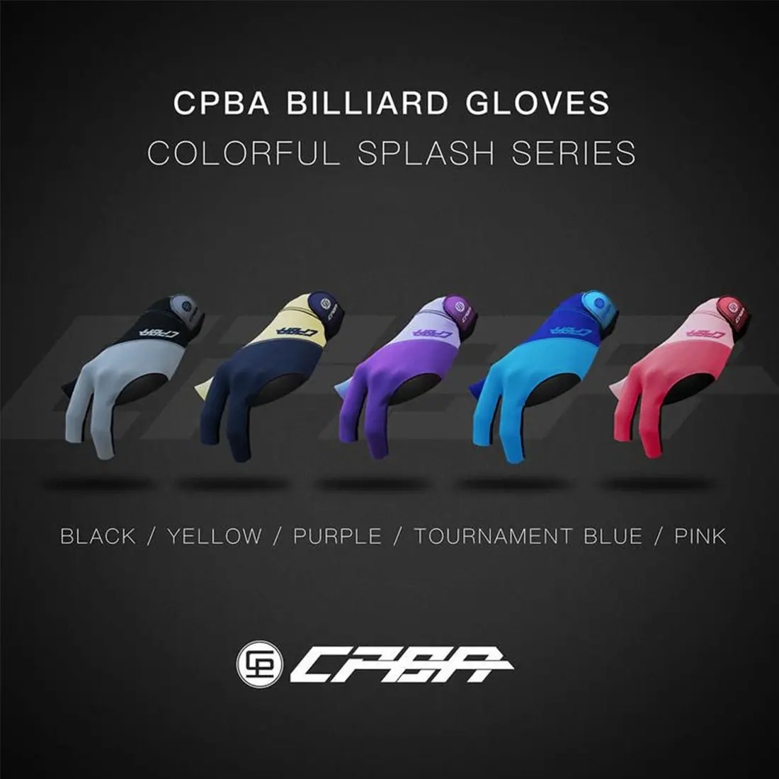 CPBA Billiards Glove 3 Finger Pool Glove for Left Hand, Durable Double Stitched, Snooker Cue Sport Glove Popular Sizes for Men & Women