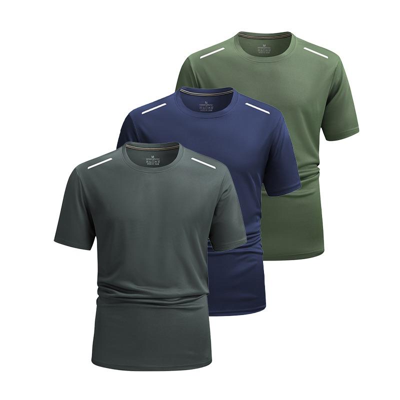 1/3 Pack Men's Workout Running Shirts, Dry Fit Moisture Wicking T-Shirt, Gym Athletic Short Sleeve Tee Shirts, Breathable Quick Dry Sportswear 1/3 Pack Men's Workout Running Shirts, Dry Fit Moisture Wicking T-Shirt, Gym Athletic Short Sleeve Tee Shirts, Breathable Quick Dry Sportswear