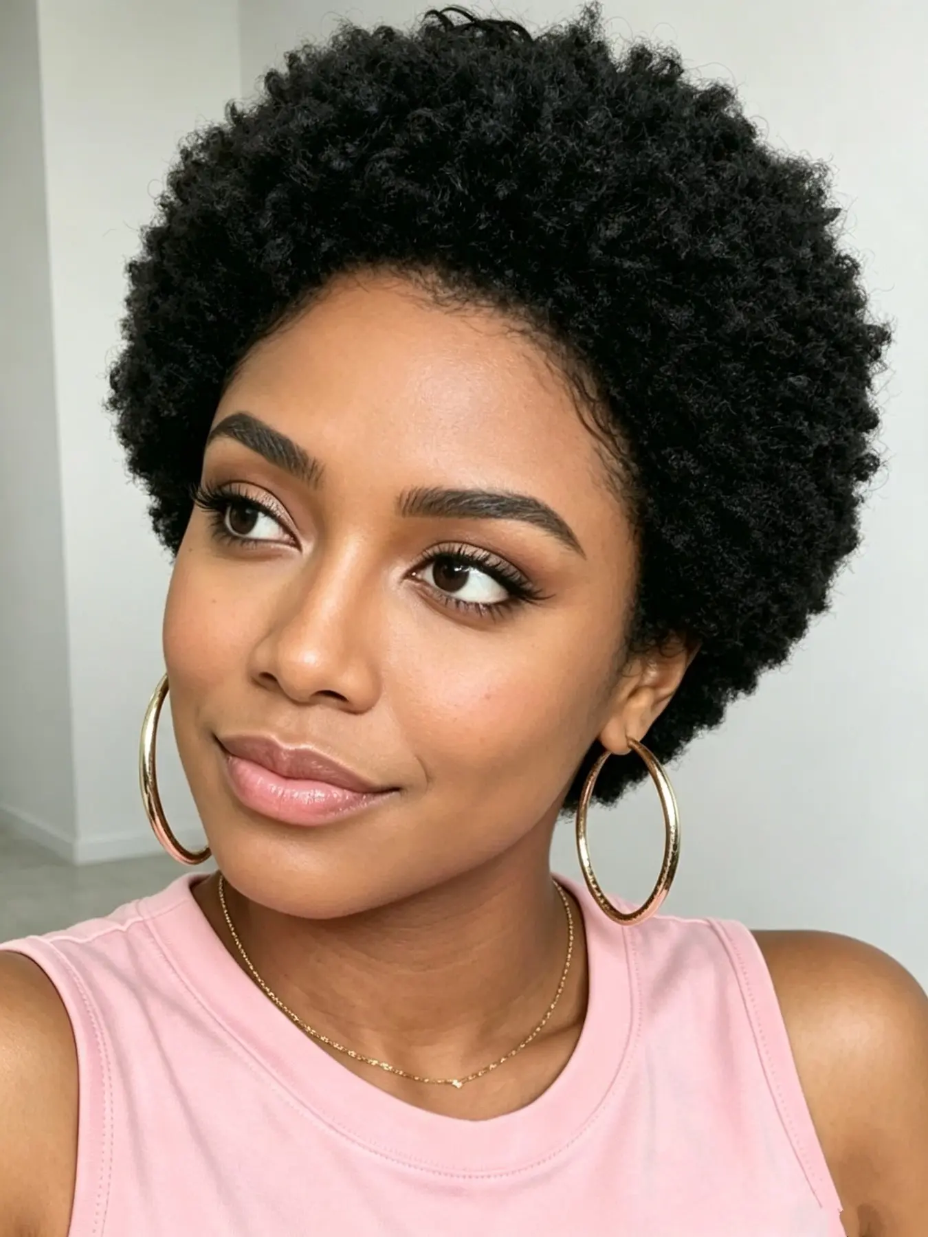 Afro Curly Pixie Cut Short Human Hair Wig, Machine Made Wigs for Women, Daily Party Cosplay Use, Short Curly Pixie Cut