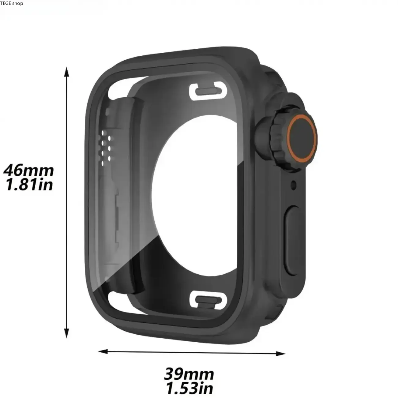 Slim Waterproof TPU Watch Case With Built In Screen Protector, Full Coverage Bumper For Apple Watch 40/41/44/45 Mm Daily Impact Protection (Watch Not Included)