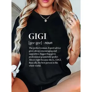 100% Cotton Unisex Gigi Definition Grandma - Funny Grandmother T-Shirt