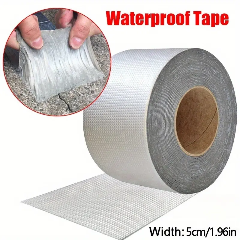 1Roll Premium Aluminum Foil Tape - High Temperature Resistance Heat Resistant Tape For Wall, Pool, Roof Crack & Duct Repair Sealing