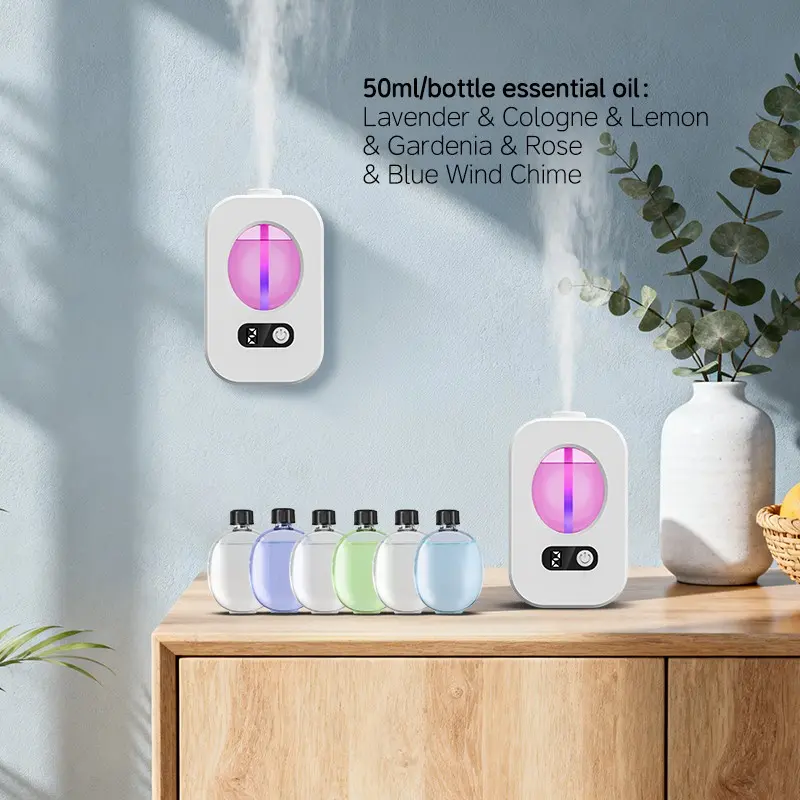 Smart Fragrance Diffuser, Perfume Essential Oil Spray Set, Long Battery Life, 6 Settings, Quick Mist Timer, Wall/mounted, Gift-Ready