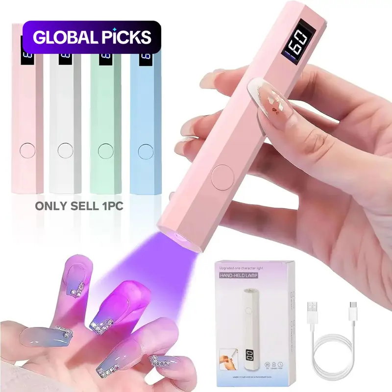 【Black Friday】Portable Nail Dryer Lamp, Gel Curing Lamp, Gel Lamp for Nails, Rechargeable UV LED Nail Light with Timer and Digital Display, Manicure Tool for Home & Salon Use, Nail Tech Light, Nail Salon Supplies #GLOBAL PICKS