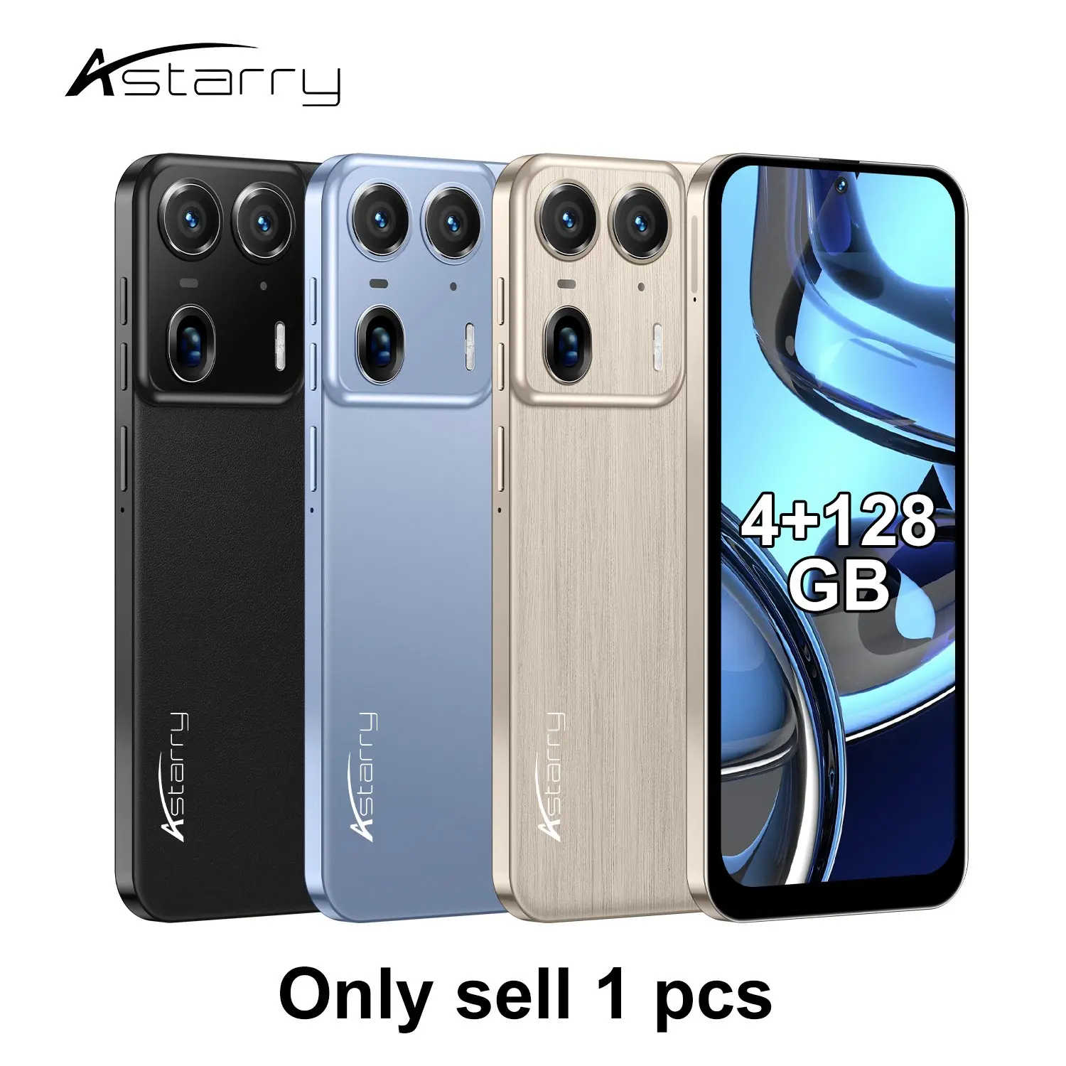 Astarry-E50 Ultra 4+128GB, Mediatek Octa-Core Processor, 6.9-Inch HD Screen, Dual Cameras, Long Battery Life, Android 12, Fingerprint & Face Unlock