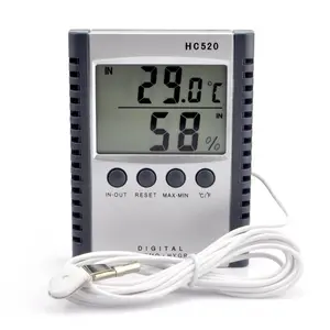 Digital Indoor Outdoor in/Out Wall Mount  Sensor LCD Temperature Thermometer Hygrometer Humidity Meter with Probe