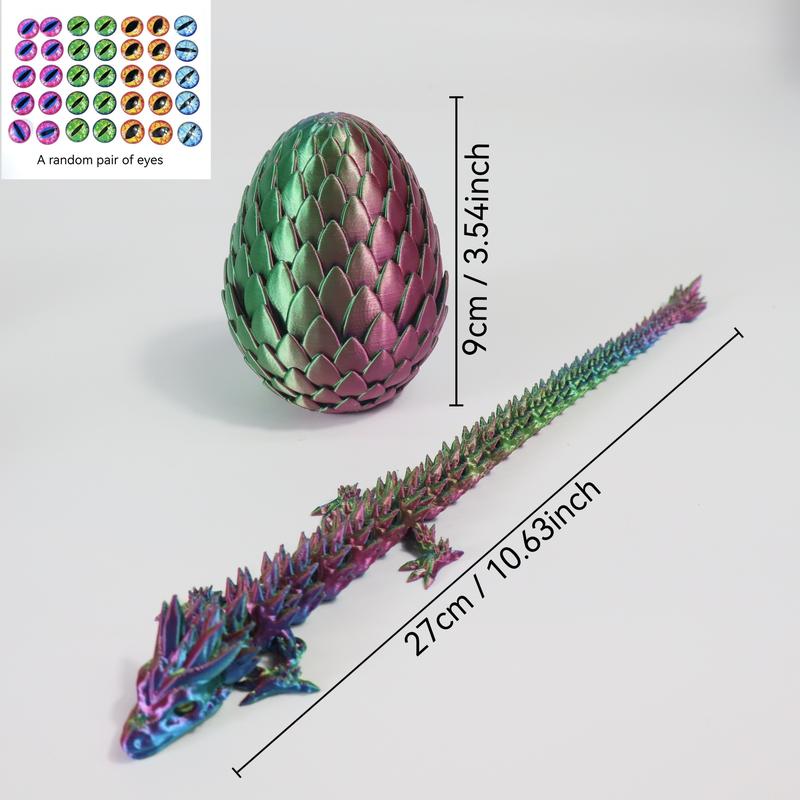 3D Dragon & Egg Set, Laser Series Home Decor Ornament, Decorative Sculptures, Party Gift, Atmosphere Gift for Various Occasions