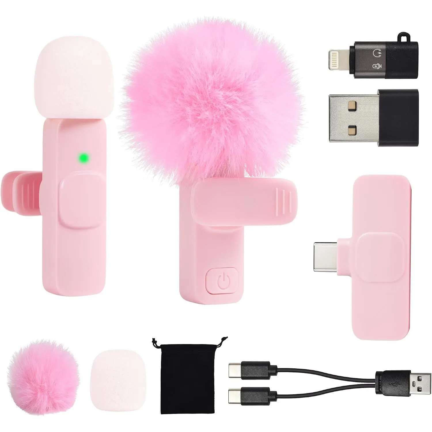 Mini  Microphone for  Android Phone Tablet ipad PC, Usb C  Lavalier Mic for Video Recording Vlogging Youtube  Podcast Interview content creators,  Microphones Type C Mics