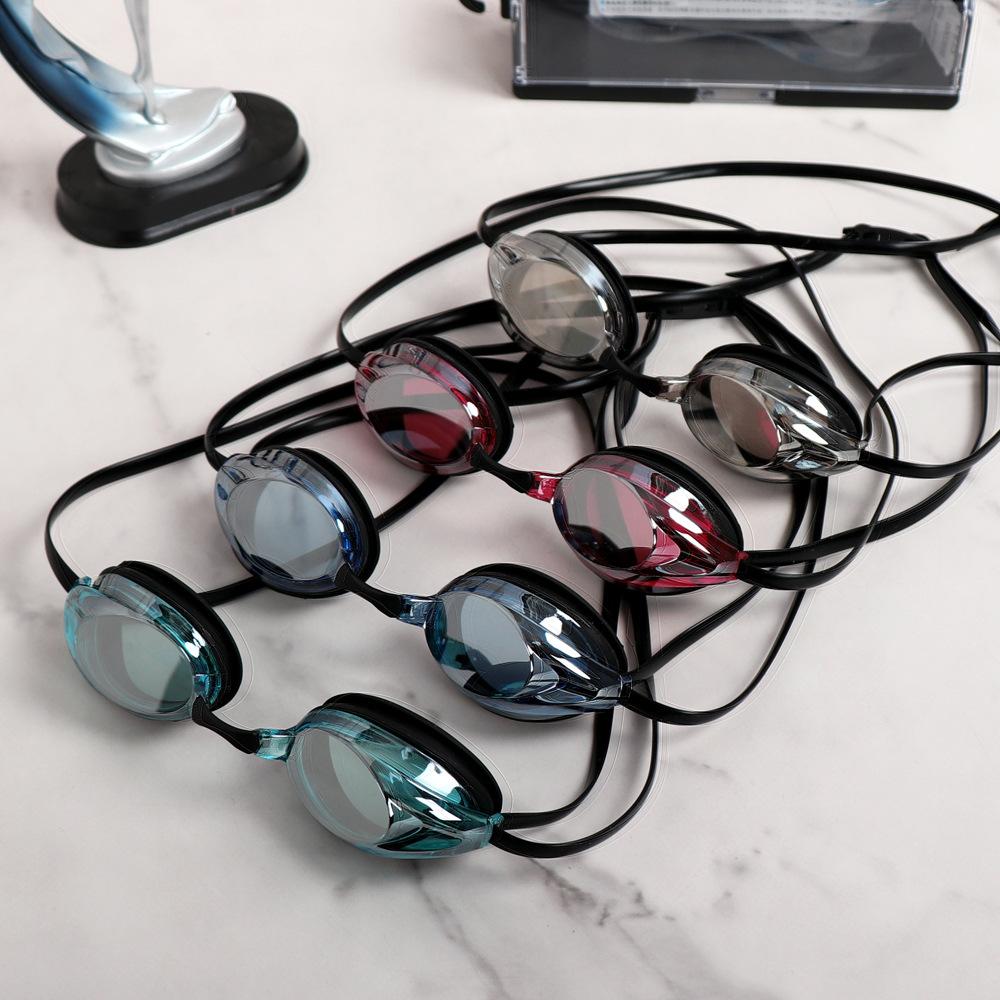 Waterproof racing goggles adult professional electroplating coating UV protection lash