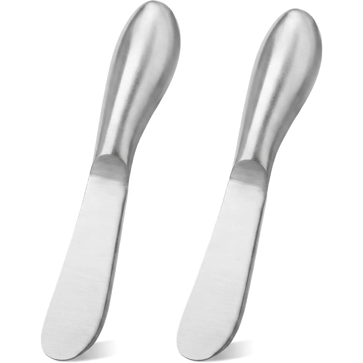 2 count Stainless Steel Butter  Set, Multipurpose Butter Spreader  for Cold Butter, Cream Cheese, Jam, Pastry, Charcuterie Board and Kitchen  Prep