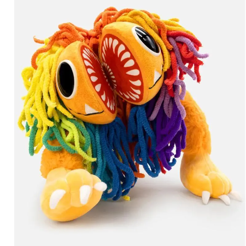 In-Stock 25cm Yarnaby Plush Nightmares Critters Lion Toy, Colorful Collectible Doll, Animal Figure Ornament for Toys & Hobbies Enthusiasts, Cute Stuffed Animal, Soft Stuffed Collectible, Soft Huggable