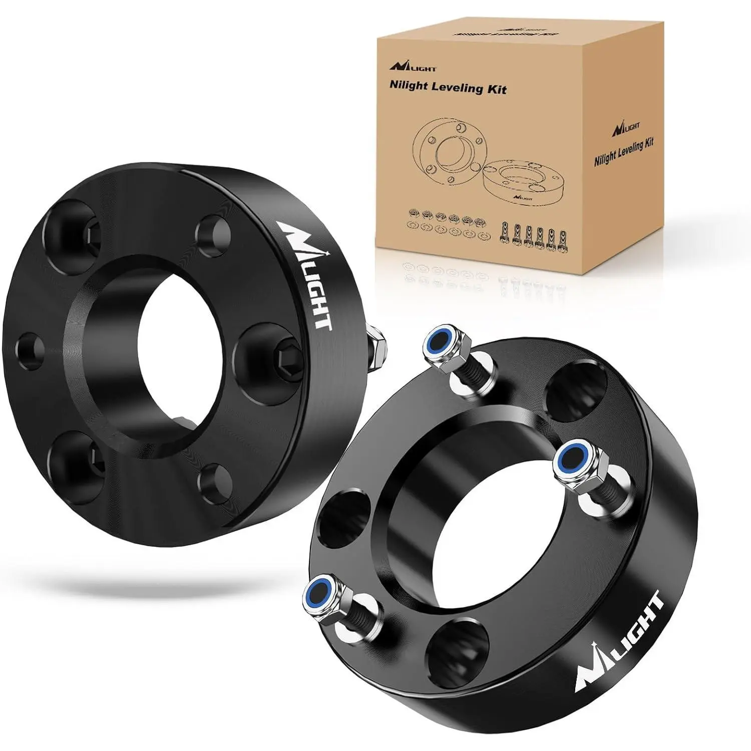 Nilight 2.5 Inch Leveling Kit for 2004-2023 F150 2WD 4WD 2012 2013 2014 2015 2016 2017 2018 2019 2020 2021 2022 2023/2003-2018 Expedition/2005-2008 Lincoln Mark Front Raise Suspension Strut Spacers fathersdaygift