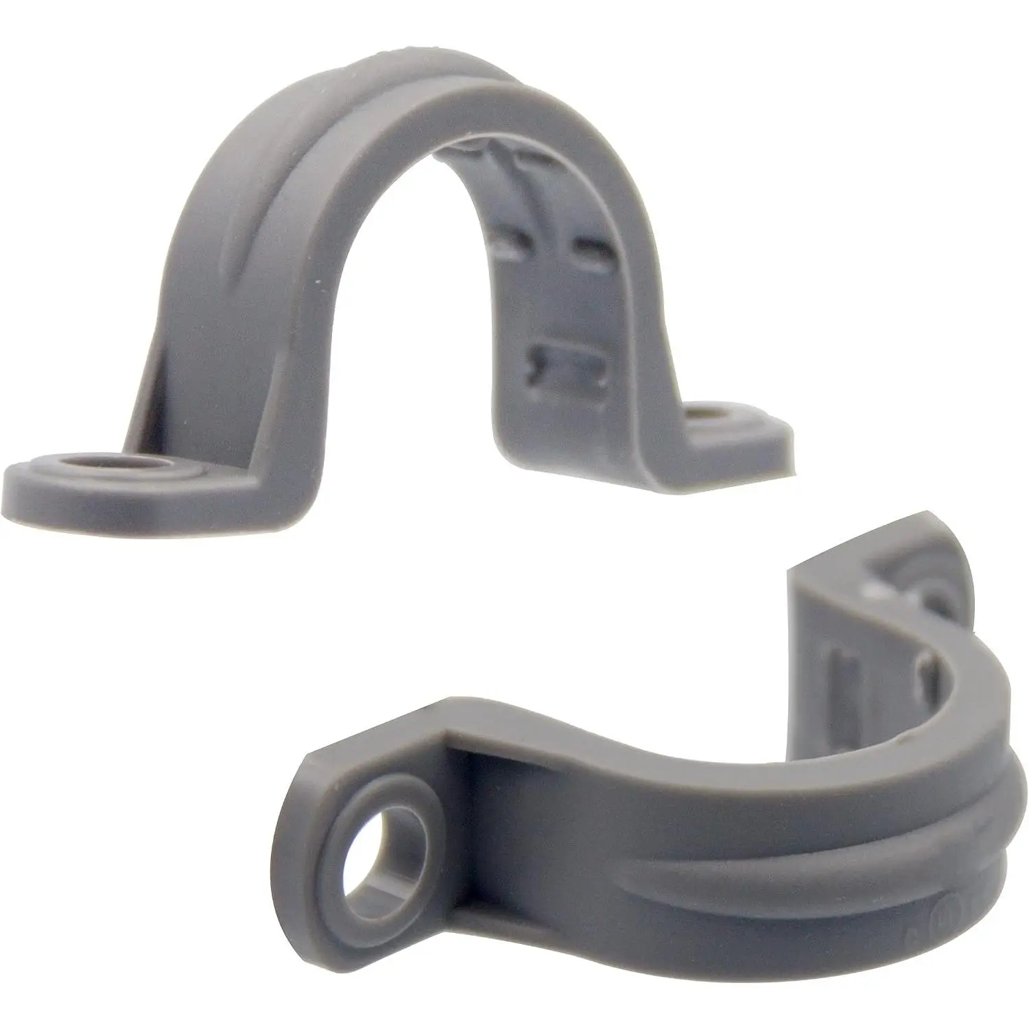 12 count 1/2 Inch PVC Pipe Straps, 2 Holes Plastic Conduit Strap for PVC pipes, conduit and cables, UL Listed