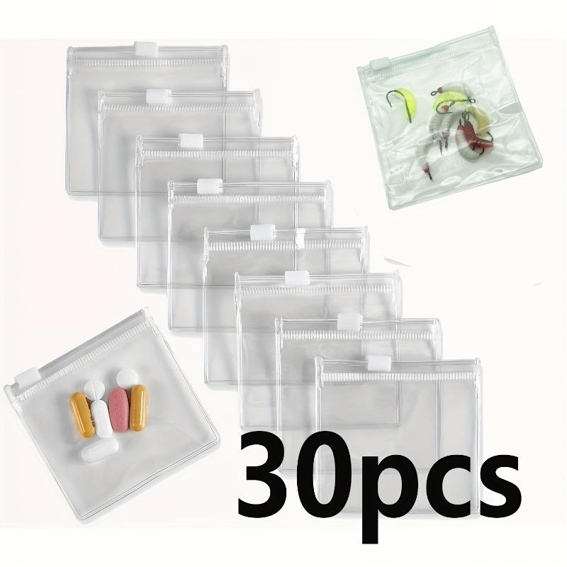 Household items self-sealing zipper bags, storage and organization zipper bags, 100 reusable multi-purpose jewelry storage bags, rectangular storage bags for travel and daily use, organizing bags, space-saving bags, space-saving pouches