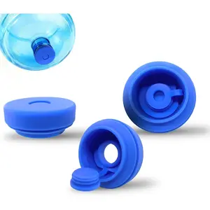 5 Gallon Water Bottle Caps with Hole - 3 Pack  -Grade  Jug  for 55mm Opening, Leak-Proof & Dust-Proof  Caps for Water Dispensers, , Office & Outdoor Use