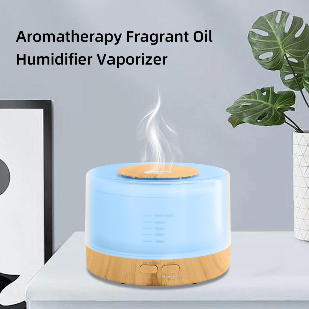 Ultrasonic Smart Diffuser Humidifier - 16.9oz Tank, Timer Modes,  7 Color Lights (Includes 6 Premium Essential Oils) air  purifier essential oil aroma diffuser d is ff user aroma aromatherapy oil Color-Changing