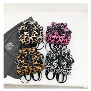 Backpacks Leopard Print Studded Large Capacity Backpack |   Women Everyday Casual Work Daypack