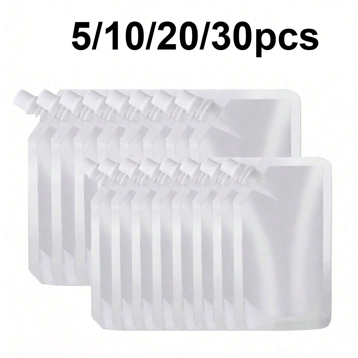 Reusable Transparent Beverage Bags, Sealed Portable Water Bottle Pouches, Ideal for Travel and School, Juice and Cold Drinks