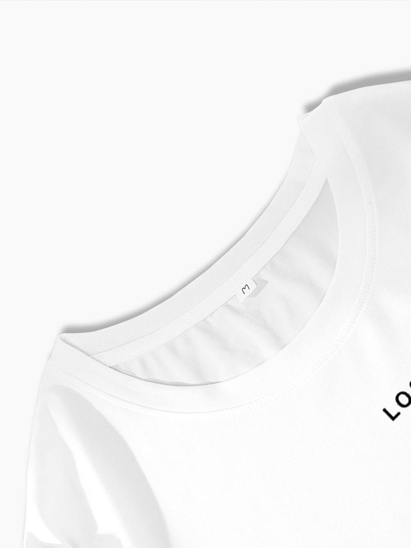 Two-Piece Set Men's Cartoon Bear & Letter Print Short Sleeve Tee & Shorts Set, Regular Fit Casual Round Neck T-shirt & Track Shorts, Summer Clothes Set for Men