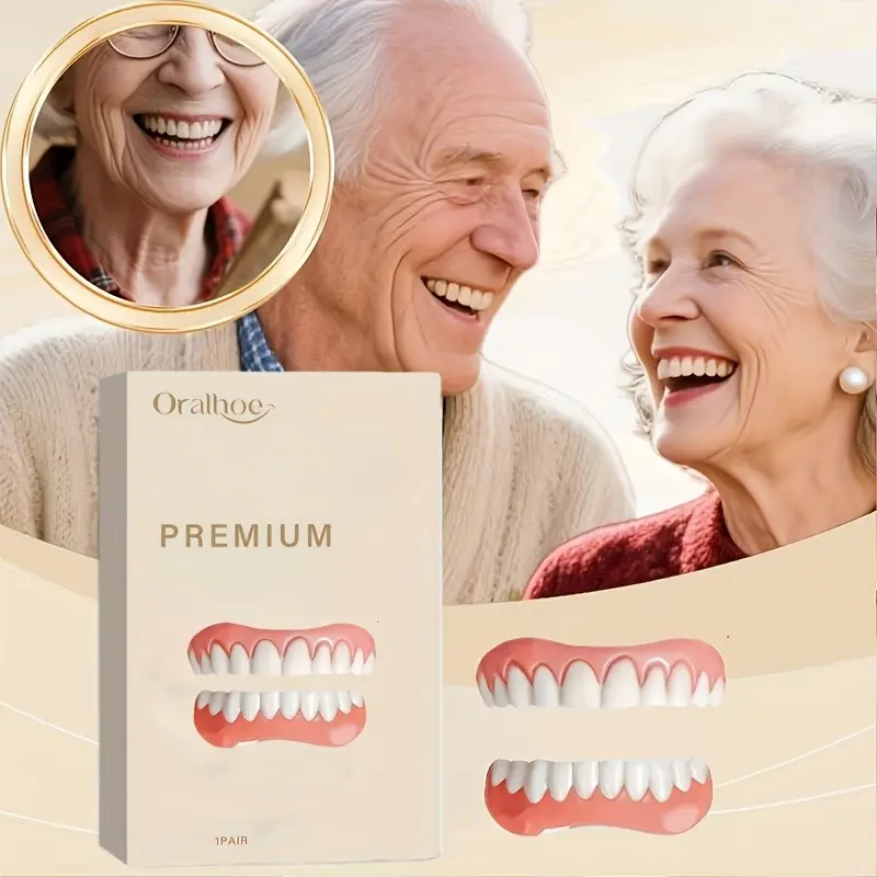 High-Quality Cosmetic Veneers for Adults, Temporary Options Available, Soft And Comfortable, Easy to Wear, Remove, And Clean. Ideal for Men, Women, And Seniors, They Quickly Improve Your Look And Make a Great Gift for Christmas And New Year