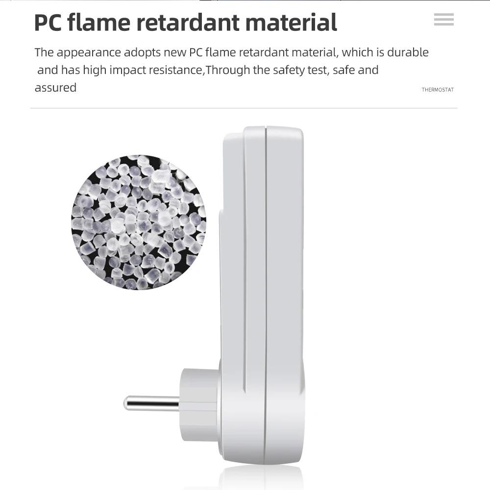 Timer Socket Thermostat Digital Temperature Controller EU/AU/US/FR/UK Plug Outlet With Timer Switch Heating Cooling AC 110V~230V