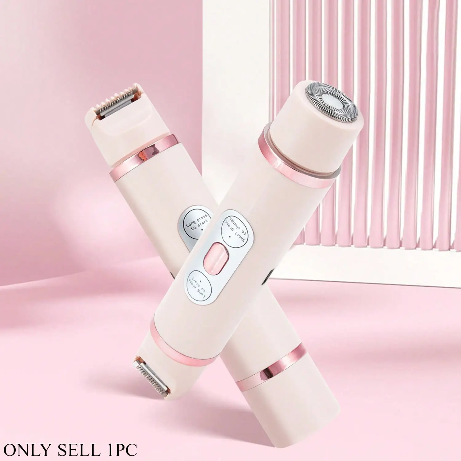 Dual Head 2-In-1 Women's Electric Razor and Trimmer, USB Charging, Compact Portable, Face, Armpit, Leg, Personal Care Tool, Gift Idea