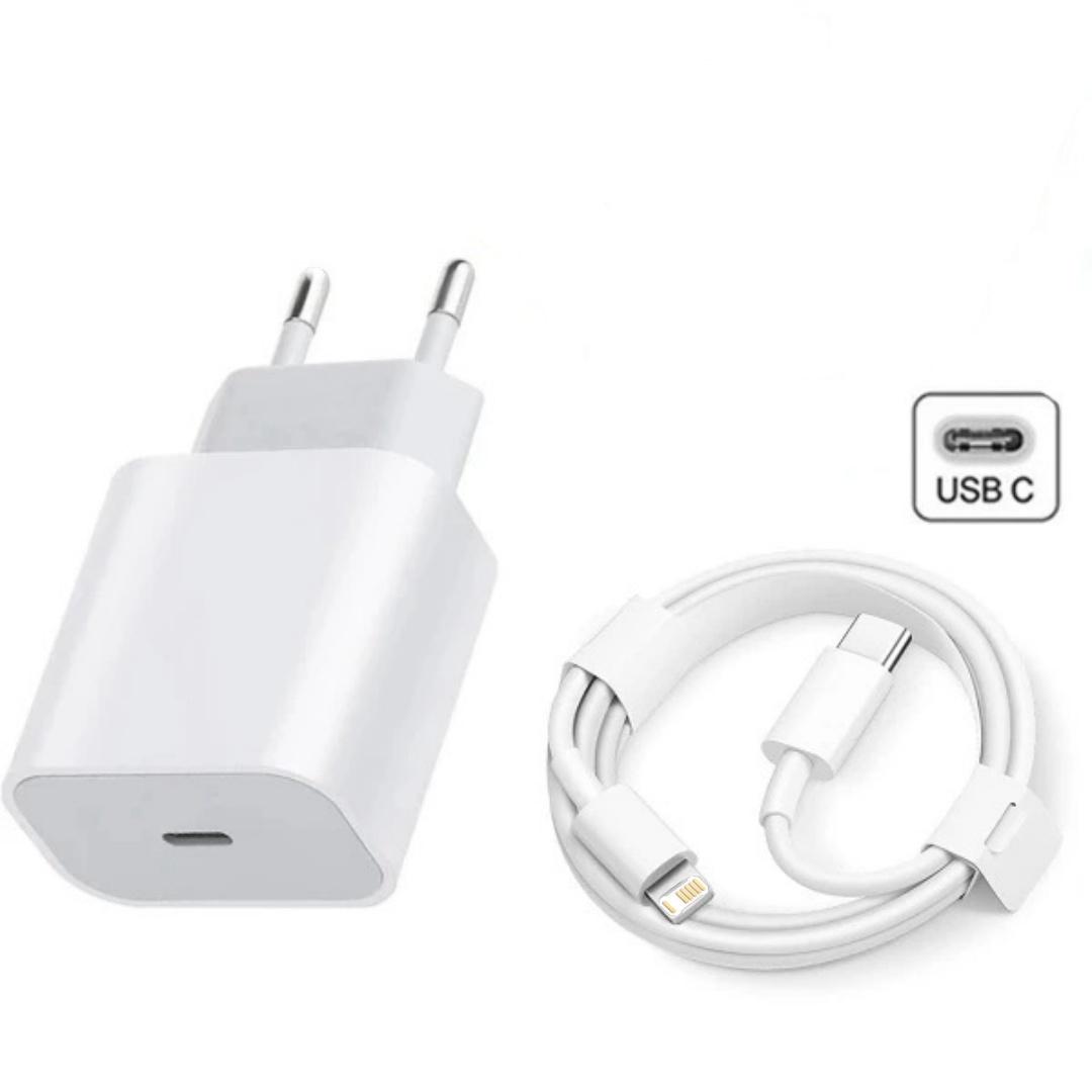 iPhone Charger, 20w USB-C Fast Charging Adapter with 1 Meter Cable, Compatible with iPhone 14/13/12/11/x/8/7 Models