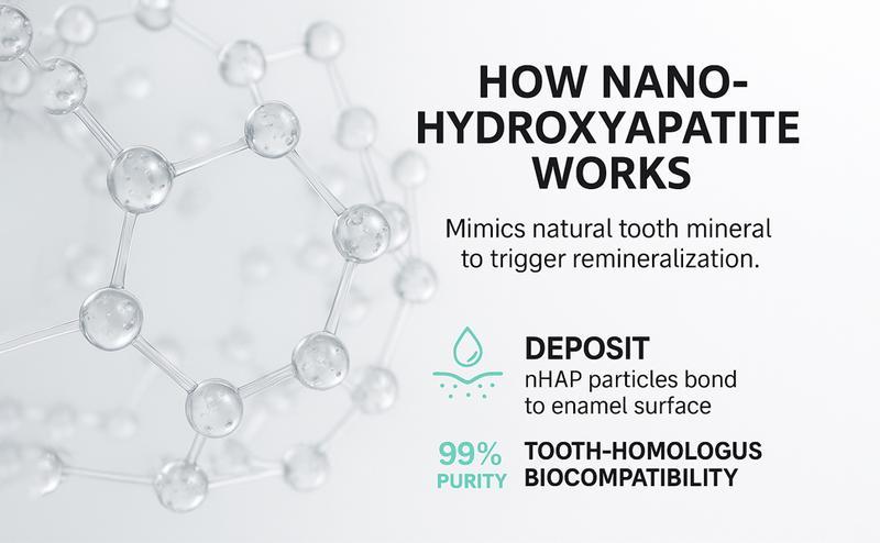 Nano Hydroxyapatite Toothpaste 7.5% nHAP 4.23 oz Enamel Strengthening Fluoride Free Natural Peppermint for Sensitive Teeth Oral Whitening Toothbrush Cleaner Bath