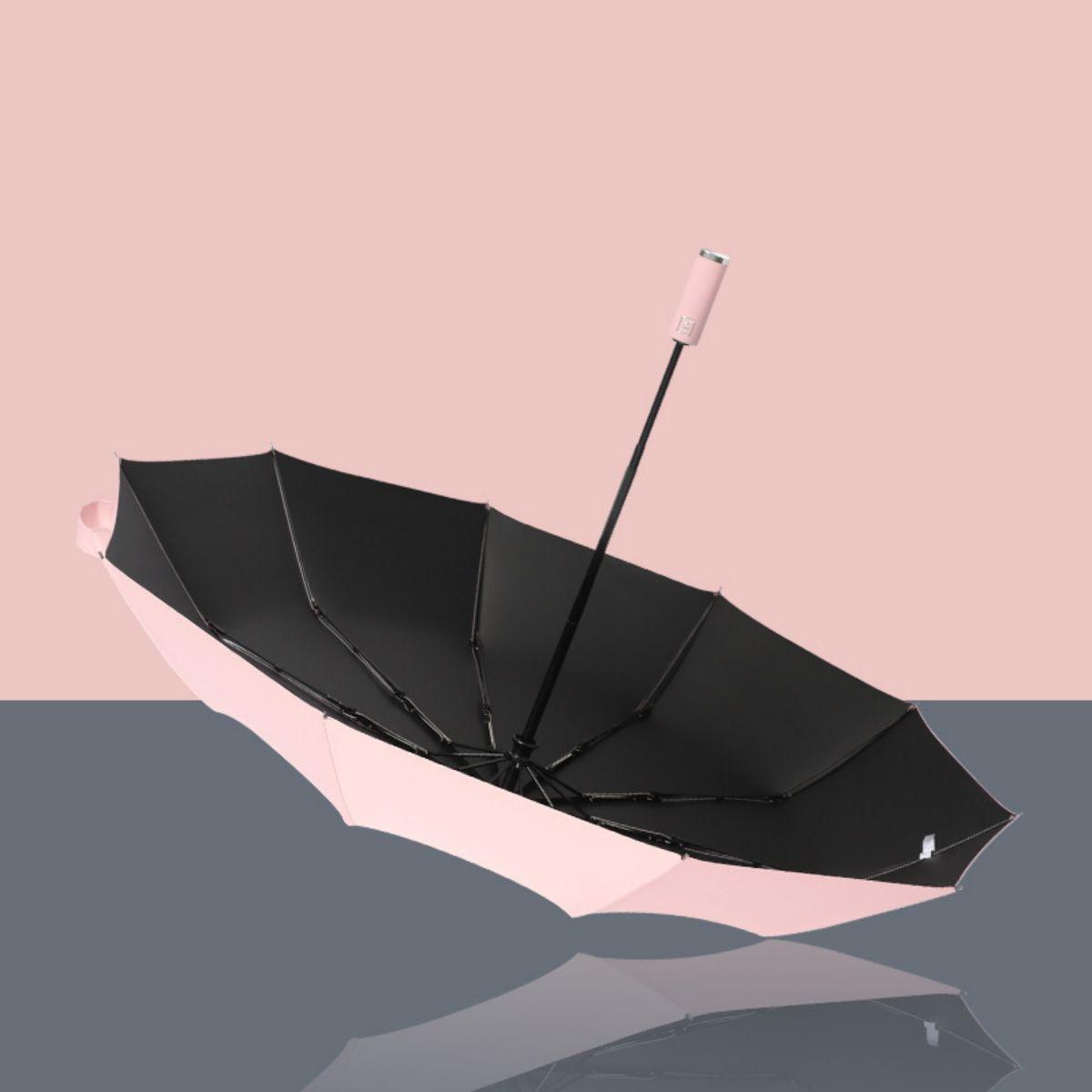 Automatic Opening & Closing Folding Umbrella, 1 Count Portable Windproof Umbrella, Rainproof Large UV Protective Umbrella for Outdoor Travel, Wind Resistant Umbrella