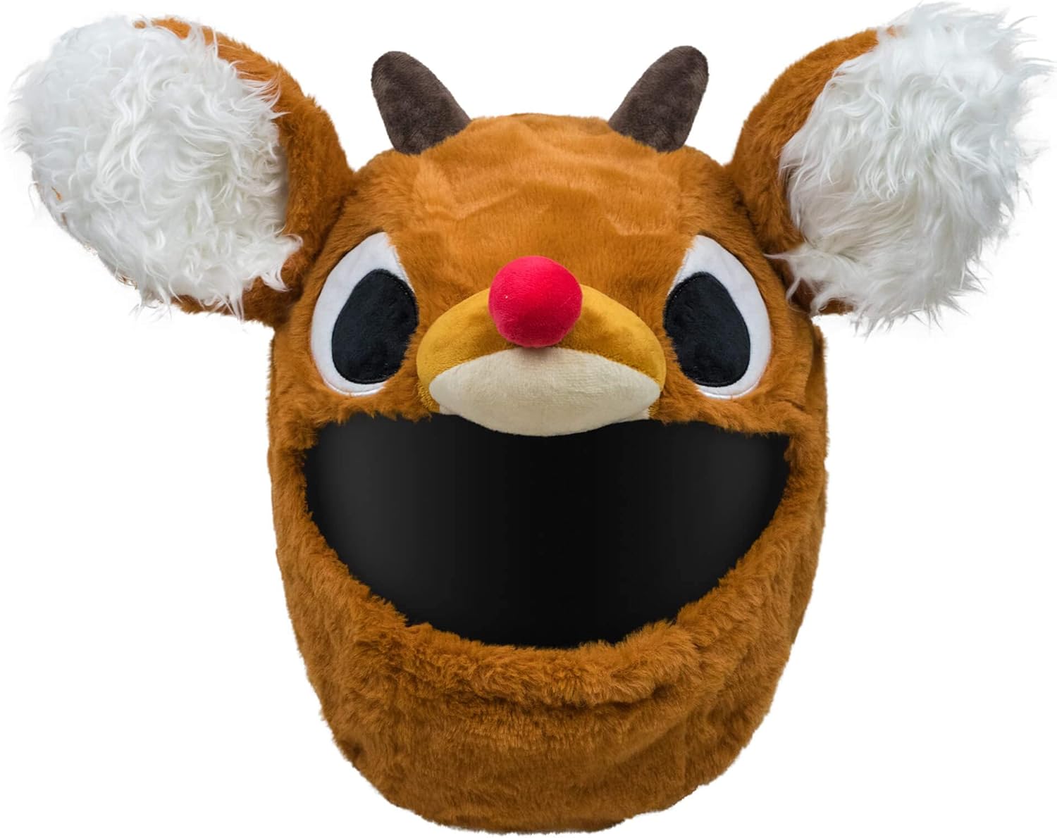 Moto Loot Reindeer Motorcycle Helmet Cover Fun Festive Ride Accessory Gift for Adults Men Women Helmet Not Included