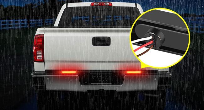 Nilight 2PCS 10-Inch 15 LED Red Trailer Light Bar for Park Stop Turn Tail Brake Lights IP67 Waterproof Marker ID Clearance Strip for Truck Golf Cart Pickups Boats