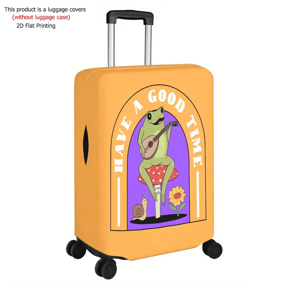 Advanced Artistic Luggage Protector, Thick Dust Cover, Durable Elastic Material, Fits 18-32 Inch Luggage, Travel Essential Accessory