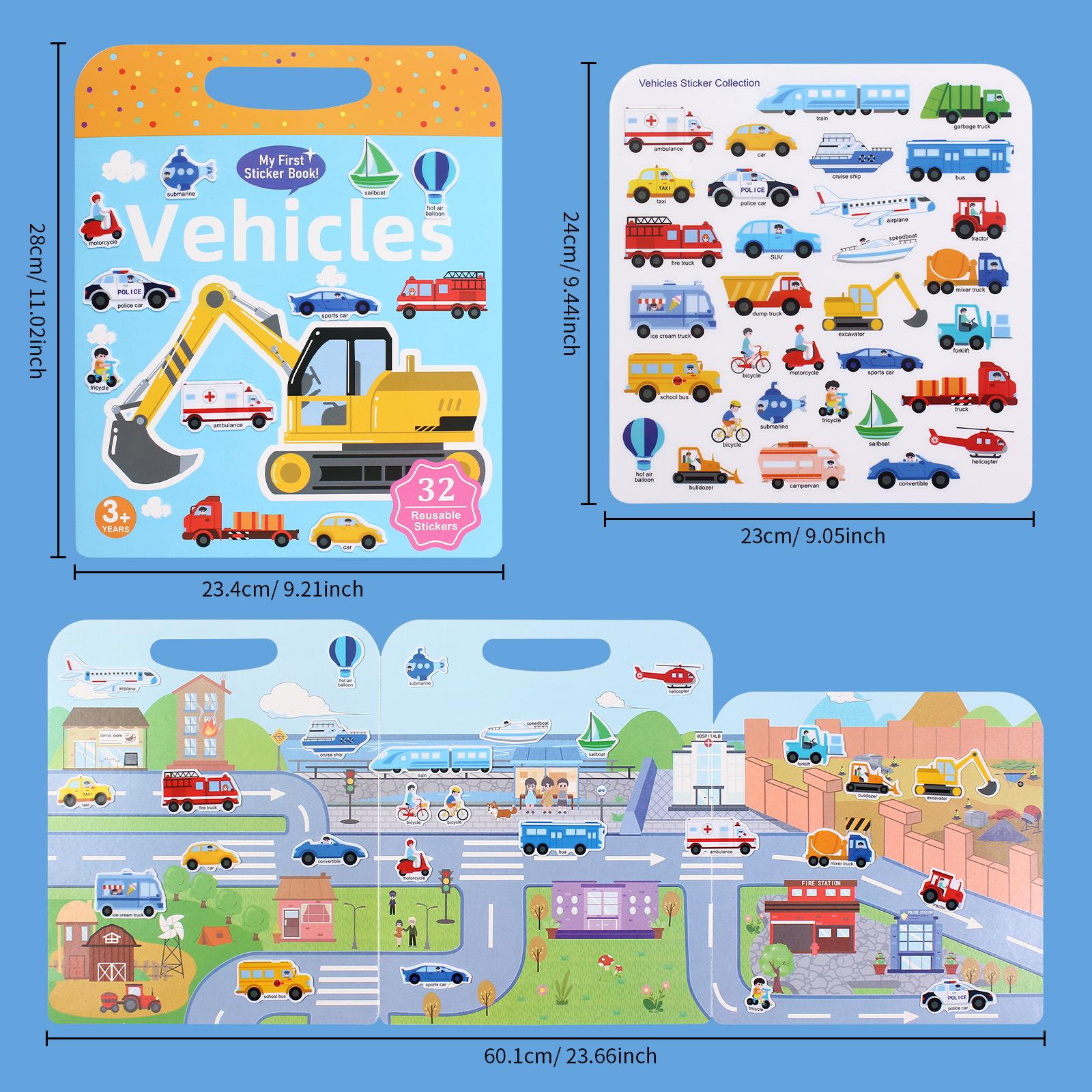 Jelly Stickers DIY Reusable Quiet Book Kids Sticker Art Early Education Toy,No Ca Prop 65 Warning