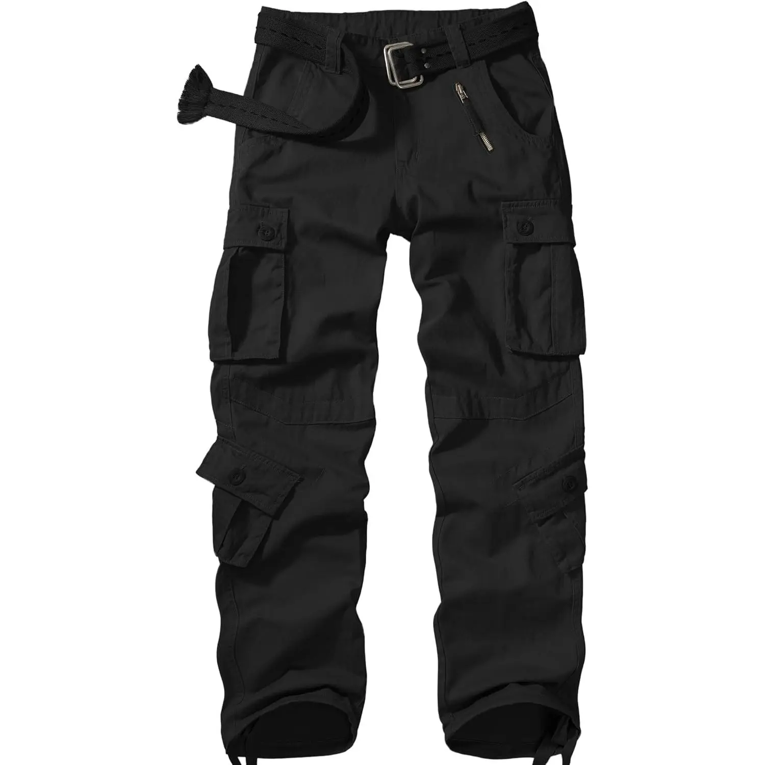 Mens Cargo Pants Camo Work Tactical Rip Stop BDU Casual Army Military Pants 100% Cotton,Wear Resistant,Breathable,Sweat-absorbent,Men's Wild Cargo Pants with 8 Pockets,Relaxed Loose Fit Hiking Pants
