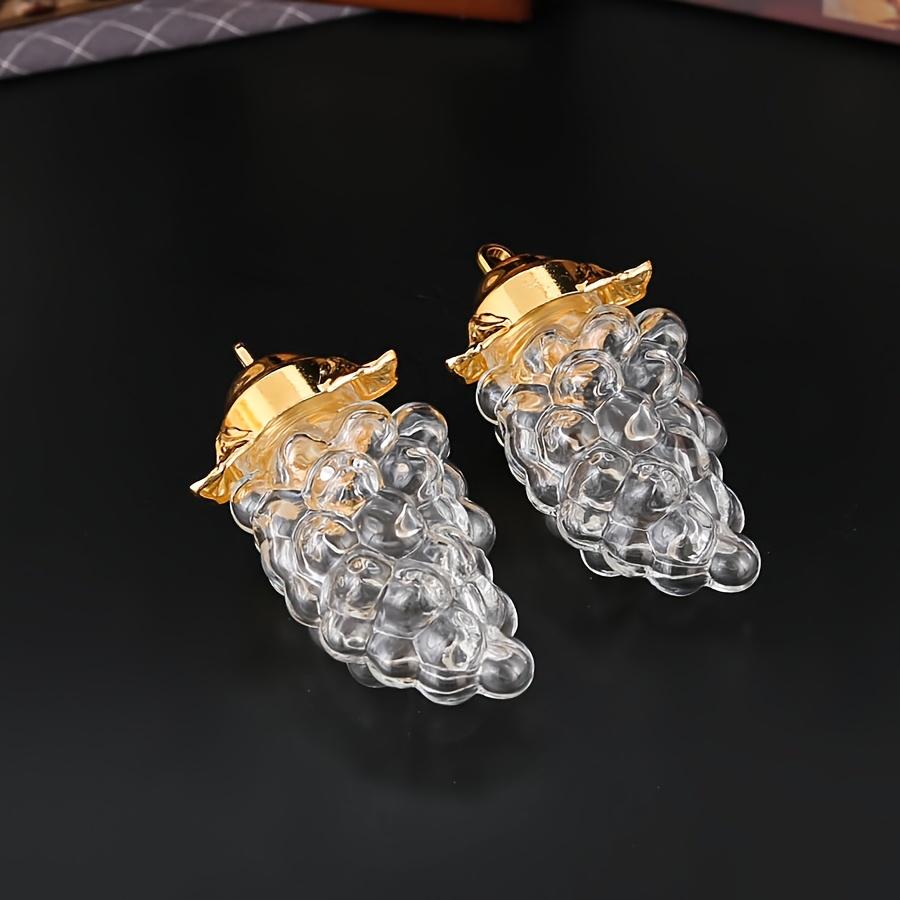 For Kitchen, Restaurant, Living Room & Home Use, Spice Storage & Decoration Solution, Gold Grape Cluster Design Spice Jars, Creative Shape Sealed Dust-proof, Effortlessly Handle Aesthetic Style Spice Storage, Creative Storage Jars