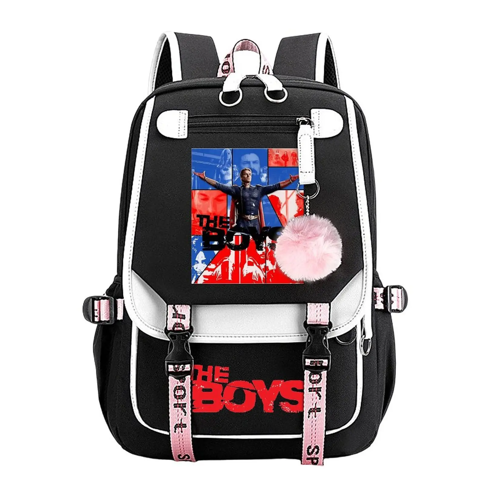 Swag Backpack with Graphic Print for Teen Boys & Girls, Large Capacity Water-Resistant School Bag with Laptop Compartment for All Seasons, Back To School Haul, Swag Backpacks, One Size