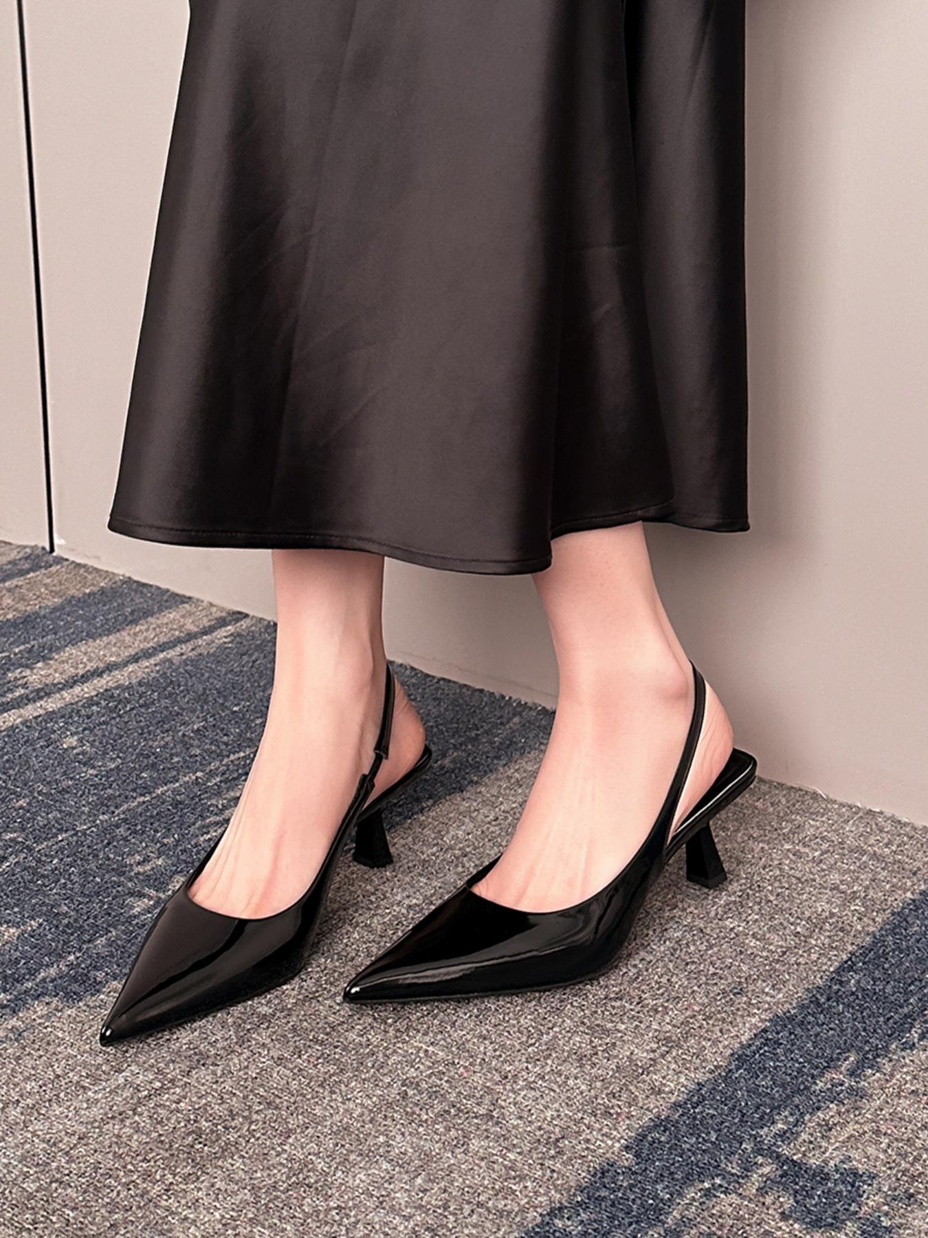 Women's Elegant Solid Color Pointed Toe Stiletto Heels, Fashionable High Heel Shoes for Party, Daily Clothing Decor for Women & Girls, Footwear