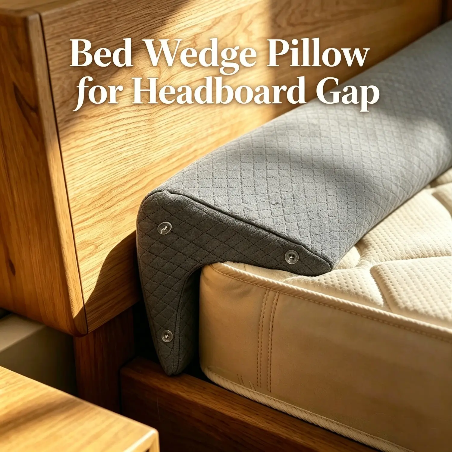 1pc Adjustable Wedge Pillow to Elevate for Sleeping, Bed Gap Filling, Detachable Pillowcase, Machine Washable, Suitable for Lumbar, Back, Leg and Knee Support, Bed Wedge Pillow for Headboard Gaps Up to 7'