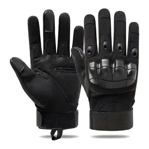 Tactical Full Finger Gloves, Touchscreen, Breathable, Non-Slip Outdoor Gloves for Motorcycle Riding, Cycling, Hiking, Camping, Training, Men & Women