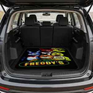 Five Nights at Freddy's FNAF Car Trunk Mat, Non-Slip Waterproof Cargo Liner, All Weather Stain & Dirt Resistant, Odorless Spill Proof Easy Clean, Great for Road Trip Camping Pet Use, Family Travel Gear for Sedans SUVs Vans Trucks