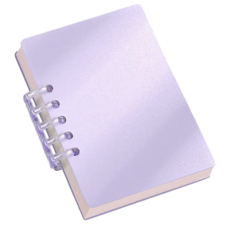 A7 Morandi Solid Color Notebook, Family Budget Notebook, 80 sheets, detachable ring buckle, freely disassemble and replace pages, compact portable pocket notebook - suitable for writing formulas, plans, income and expenditure details, gift for retur
