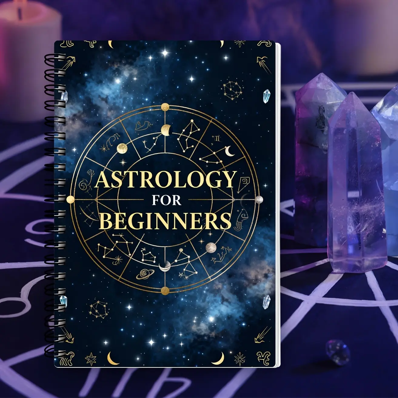 Horoscope Study Plan (for beginners) - Learn about astrology, zodiac signs, birthday horoscopes, planetary meanings, horoscope features and insights, beautifully decorated pages, perfect for adults, students and horoscope enthusiasts