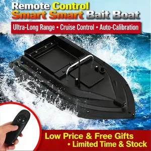 GPS/ Whitout GPS Fishing Bait Boat Without Positioning Points, 500MRemote Control, Memory Spot & Auto Return, 6-Axis Gyro Stabilized For Pond Lake River Fishing
